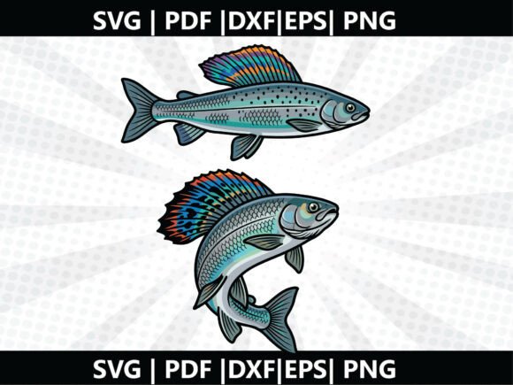 Arctic Grayling SVG Cricut Cut File