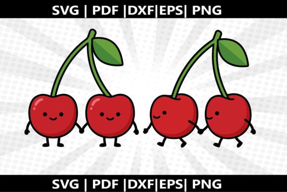 Cherry Twins SVG Cricut Cut File: Graphics & Freebies for Creative Publishing