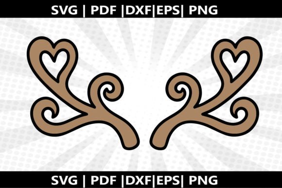 Deer Antlers SVG Cricut Cut File: Graphics and Freebies for Creative Publishing