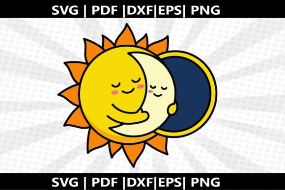 Eclipse Love SVG Cricut Cut File: Graphics & Freebies
