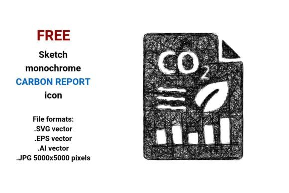 FREE Sketch Carbon Report Icon Graphics