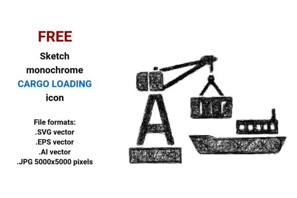FREE Sketch Cargo Loading Icon Graphics