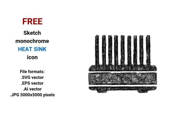 FREE Sketch Heat Sink Icon