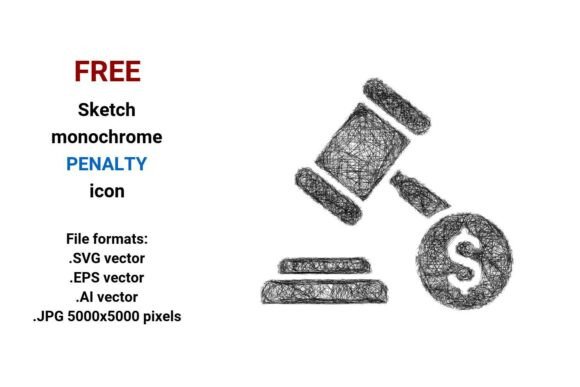 FREE Sketch Penalty Icon Graphics