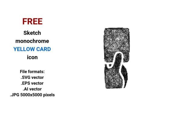 FREE Sketch Yellow Card Icon Graphics