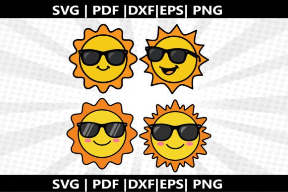 Happy Sun SVG Cricut Cut File: Graphics & Freebies for Creative Projects