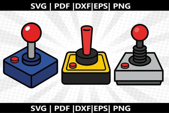 Joystick Retro SVG Cricut Cut File