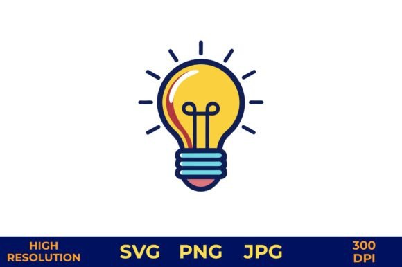 Light Bulb Symbolizing Bright Ideas Graphics Freebies
