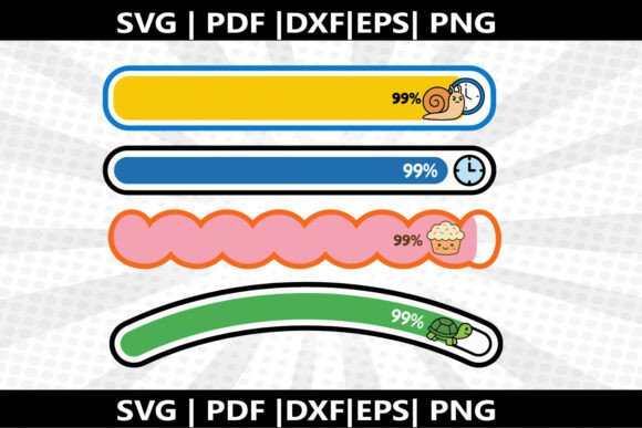 Loading Bar SVG Cricut Cut File