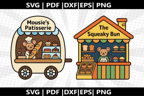 Mouse Bakery SVG Cricut Cut File Graphics Freebies
