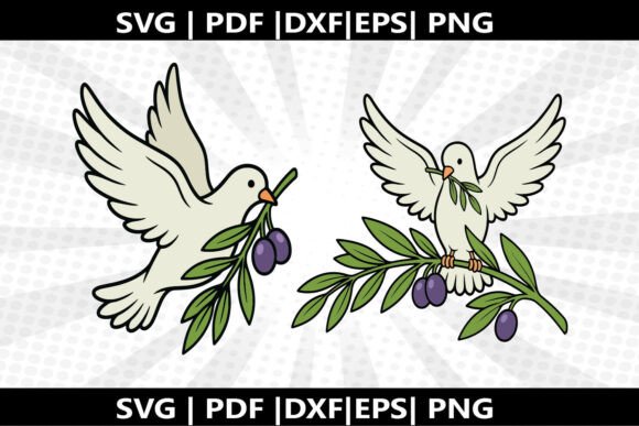 Olive Branch Dove SVG Cricut Cut File: Graphics and Freebies for Creative Publishing