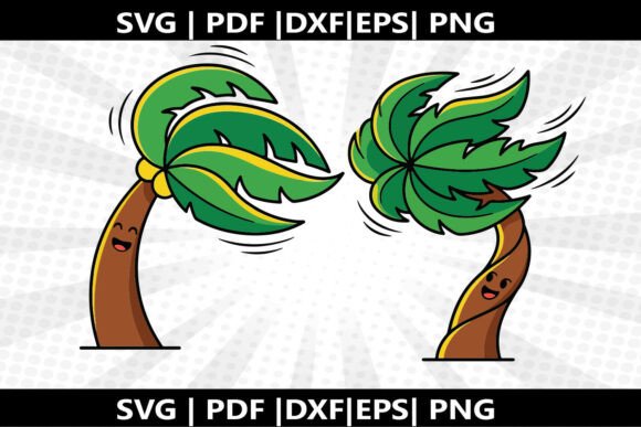 Palm Tree Sway SVG Cricut Cut File