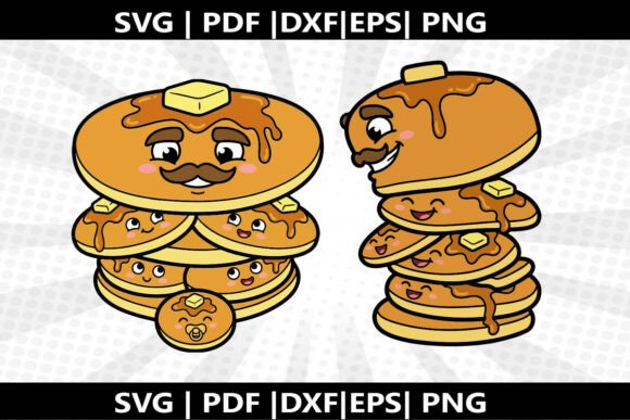 Pancake Stack SVG Cricut Cut File