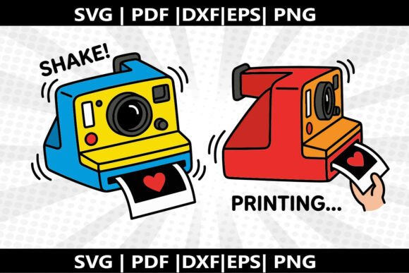 Polaroid Shake SVG Cricut Cut File