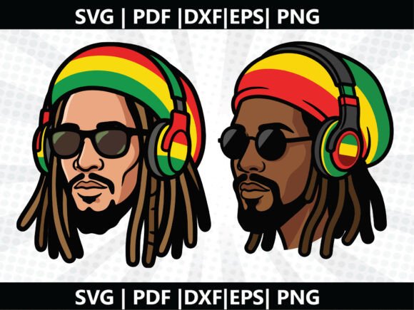 Rasta Man SVG Cricut Cut File: Graphics & Freebies