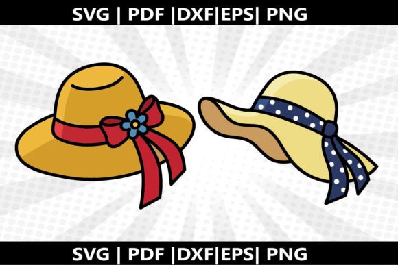 Sun Hat SVG Cricut Cut File: Graphics & Freebies for Local Business